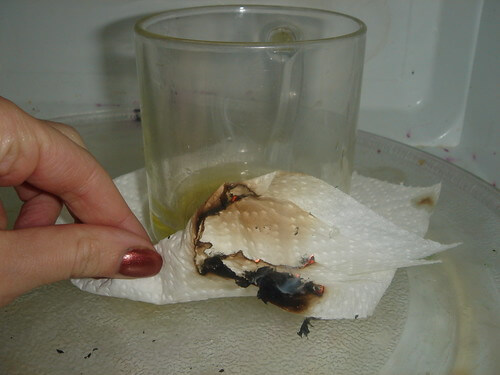 Small microwave fire