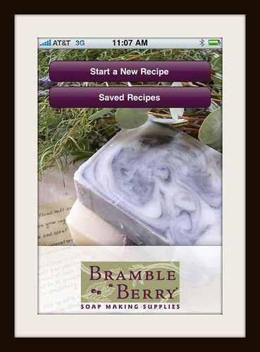 Soapmaking iPhone app