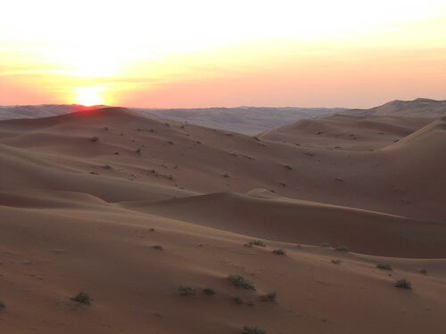 Sunset in Saudi Arabia