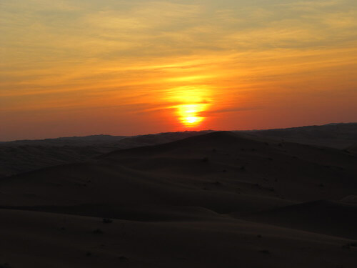 Sunset in Saudi Arabia