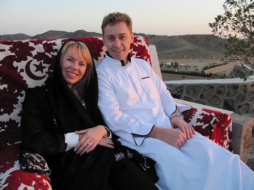 Anne-Marie and Chris in Saudi Arabia