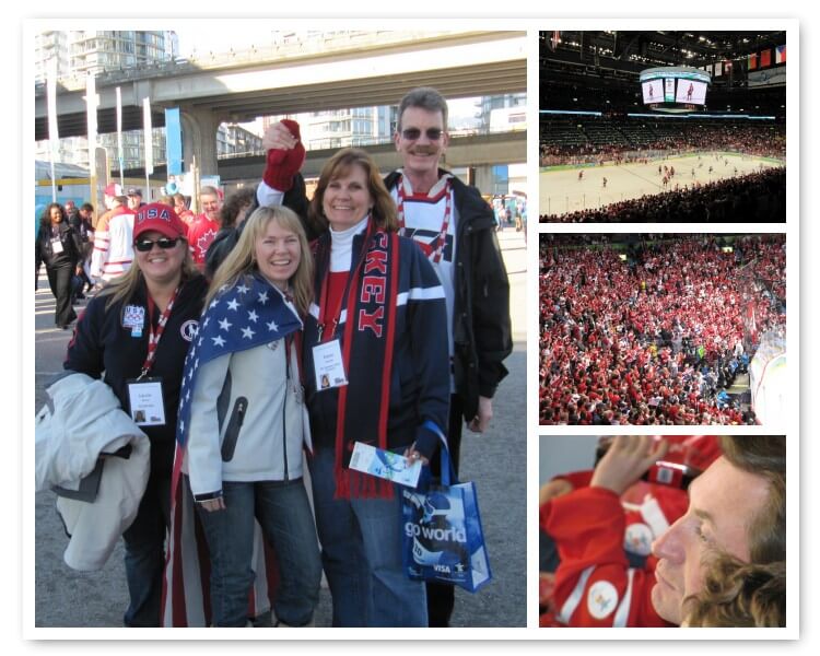 Cheering on the US in the 2010 Olympics