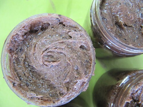 Chocolate sugar scrub