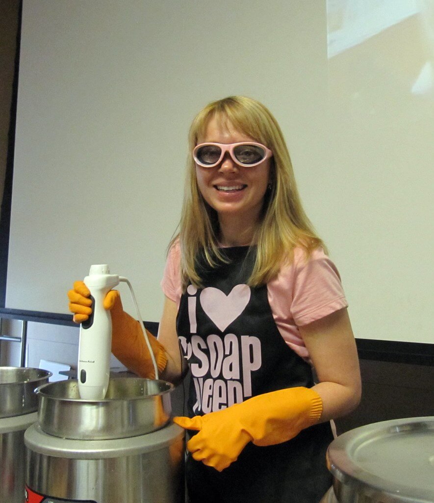 Making cold process soap at the soap guild conference 20120