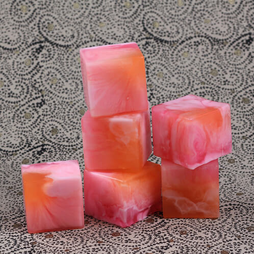 Valentine Sunset Soaps.