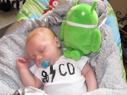 Jamisen with an Android stuffie May 2011