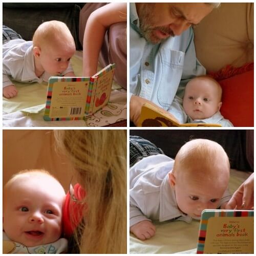 Jamisen reading with his family Jamisen July 2011