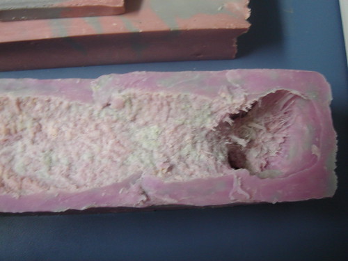 Overheated CP soap with a heat tunnel Heat Tunnel CP Soap