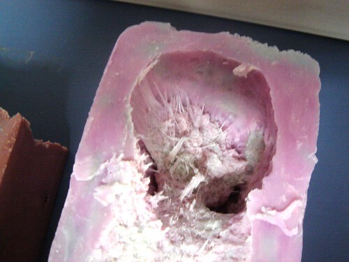 Overheated CP soap with a heat tunnel Heat Tunnel CP Soap
