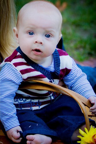 Jamisen rockin' a sweater vest for fall! Anne-Marie Fall Picnic-120_pp