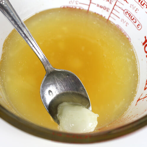 Gently melting in the avocado butter for our winter body balm.