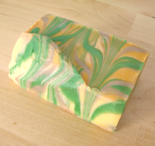 Dropped CP soap with a collapsed side