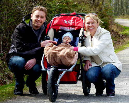 Chris and Anne-Marie walking!