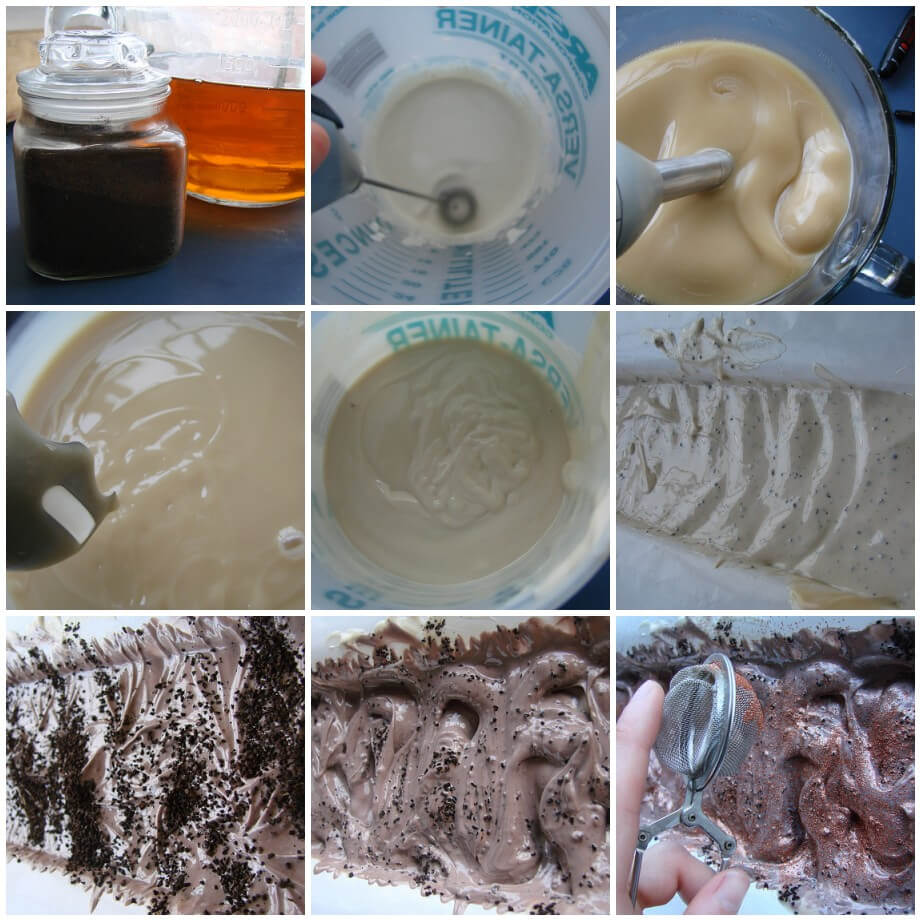 Coffee butter cold process soap.
