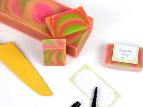 Cutting and Labeling Soap