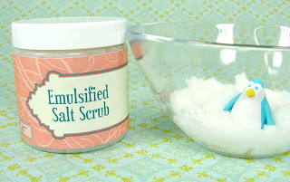 Emulsified salt scrub