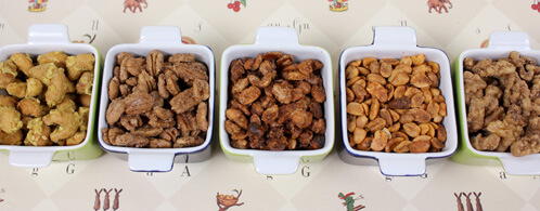Home roasted and flavored nuts