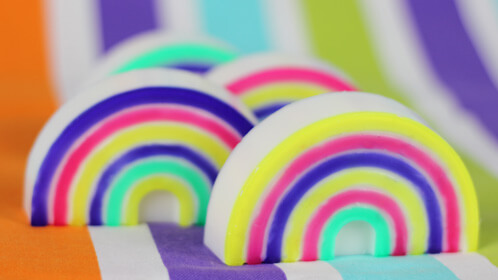Four Fun Rainbow Soaps