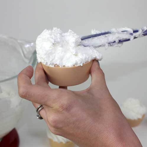 Frosting soap cupcakes