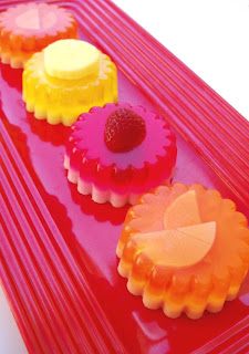 Neon parfait melt and pour soap