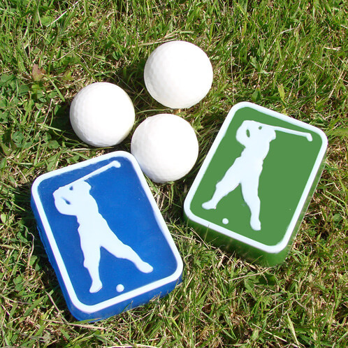 Custom molded golf ball soap