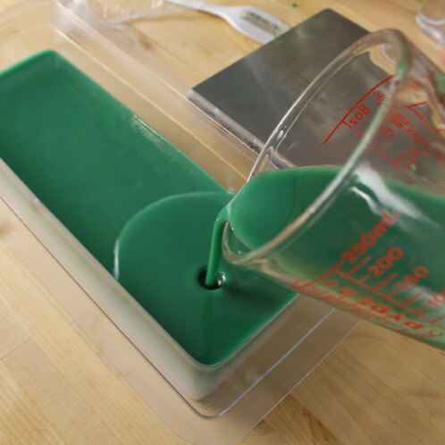 Green Machine melt and pour