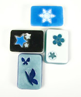 Stamped melt and pour soaps