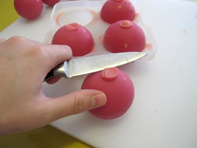 cleaning up the balls
