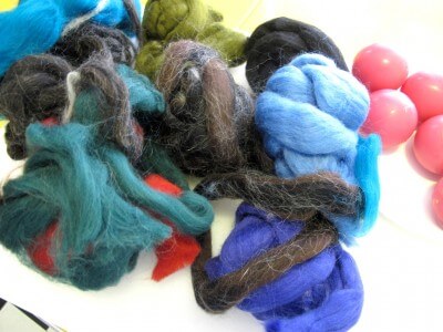 wool roving for felted soap balls