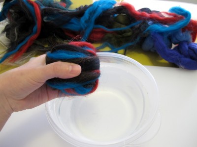 felted soap