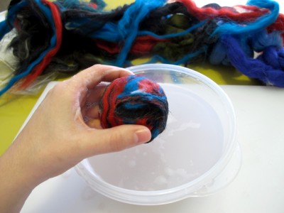felted soap