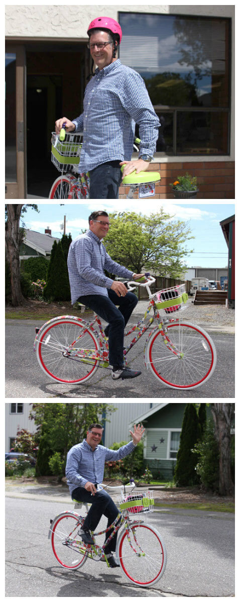 Norm on a bike