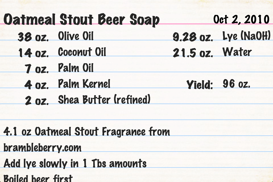 Oatmeal stout CP Soap