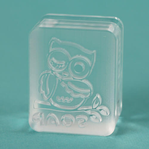 Owl soap stamp