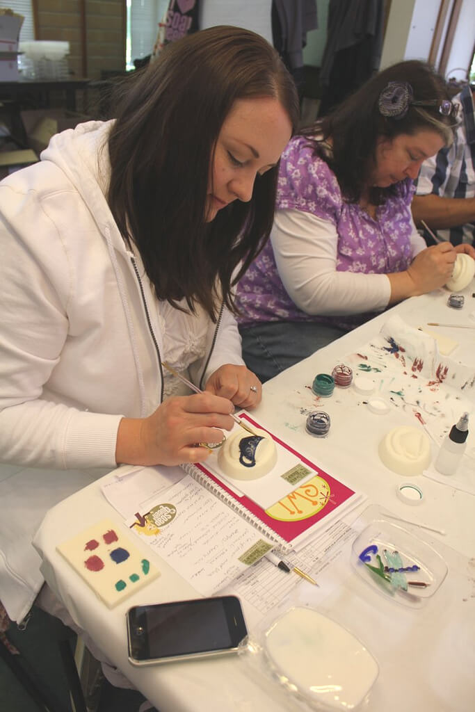 Painting melt and pour soap