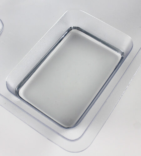 Pour the clear soap for the secret message.