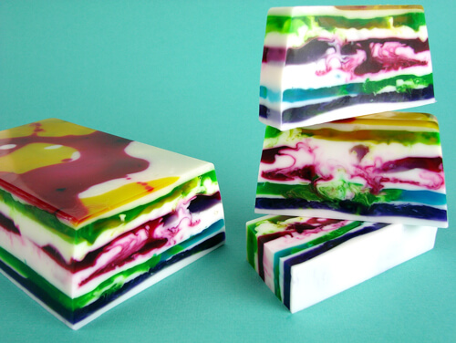 Swirled MP soap