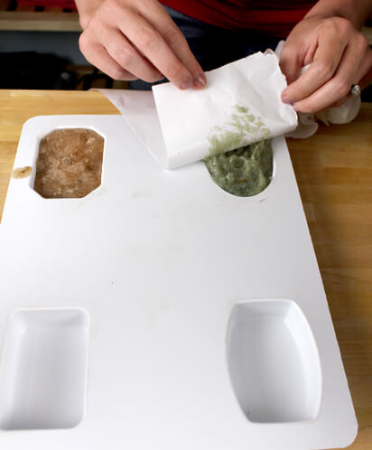 Molding rebatch soap