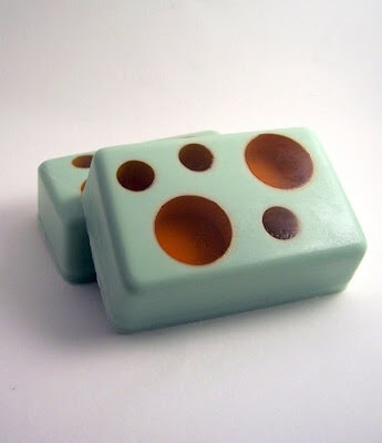 Retro spotted soap
