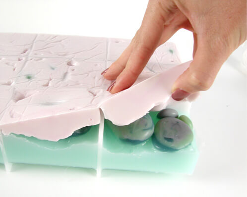 Unmolding melt and pour soap from 18 Bar Baltic Birchwood Mold