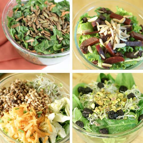 4 kinds of salad