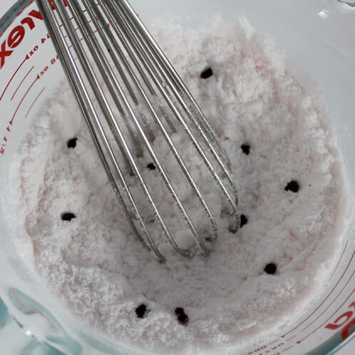 Baked bath salts