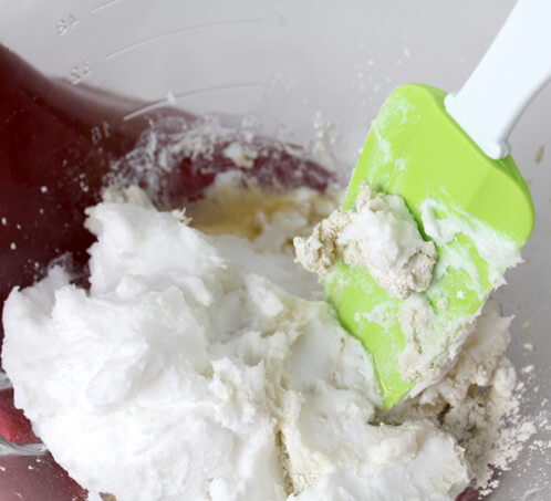 Shaving soap with foaming bat whip.