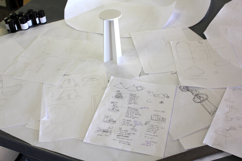 Guild setup sketches.