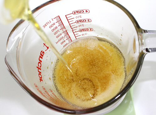Skier balm- melting the oils.