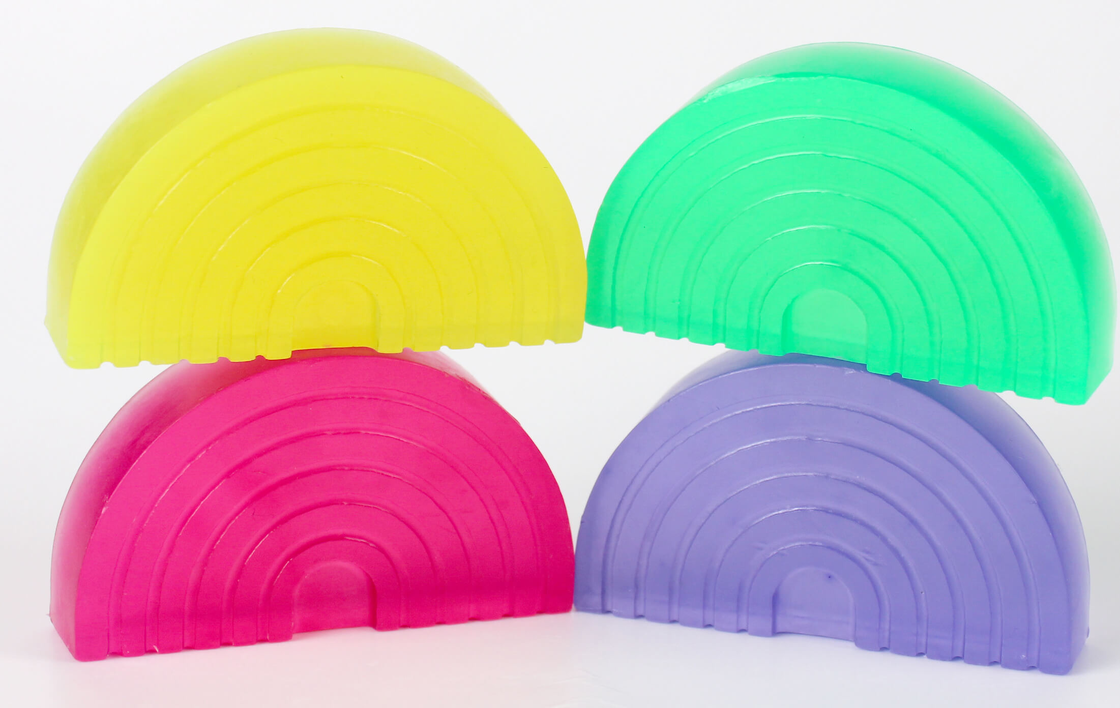 Soapylove Rainbow melt and pour soap.