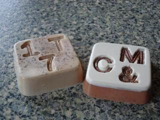 custom stamped soap