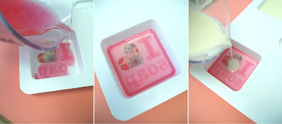 Pouring melt and pour soap