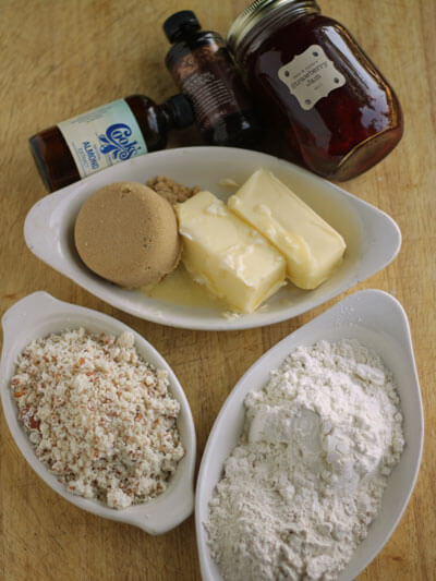 Strawberry Almond Cookie Ingredients