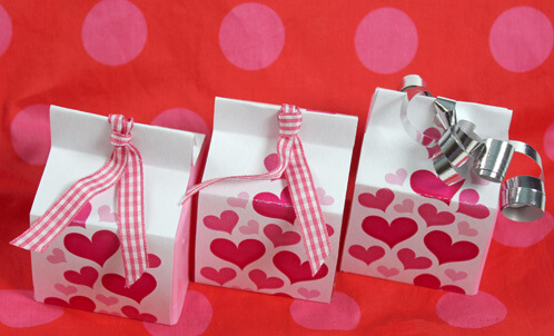 Valentine Wraps for the cube mold.